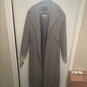 Isaac Mizrahi Gray Wool Coat